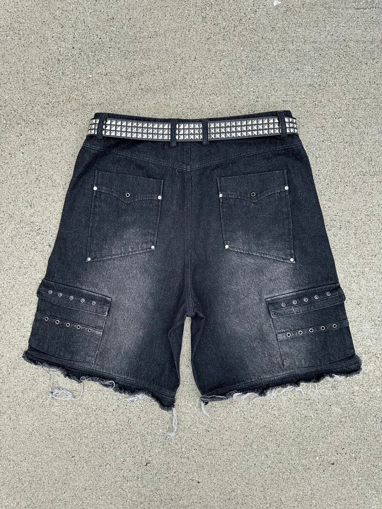 BLACK "REVENGE" DENIM JEANS