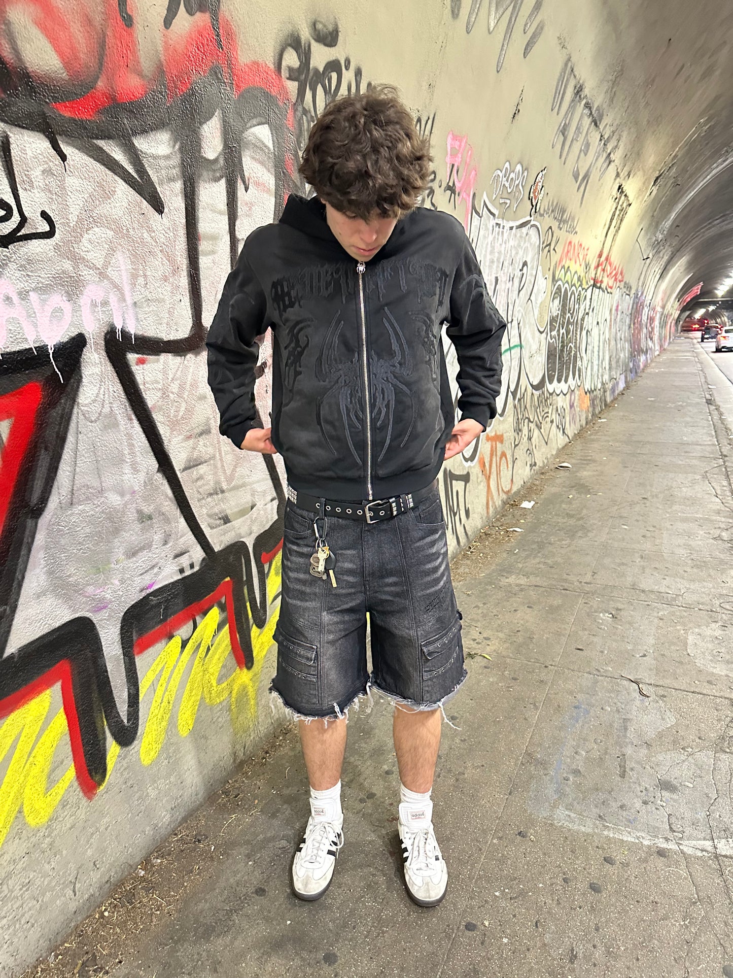 BLACK "REVENGE" DENIM JEANS