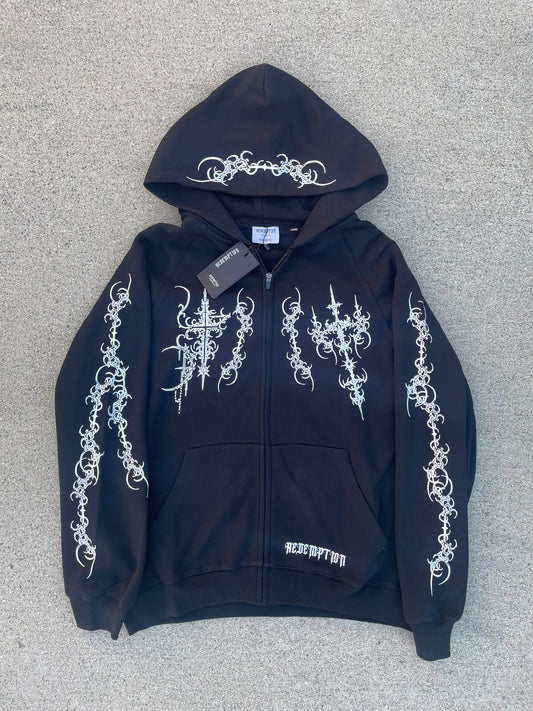 BLACK "REDEMPTION" ZIP UP