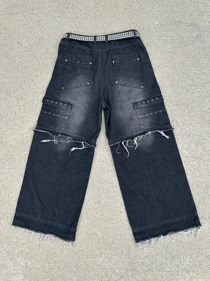 BLACK "REVENGE" DENIM JEANS