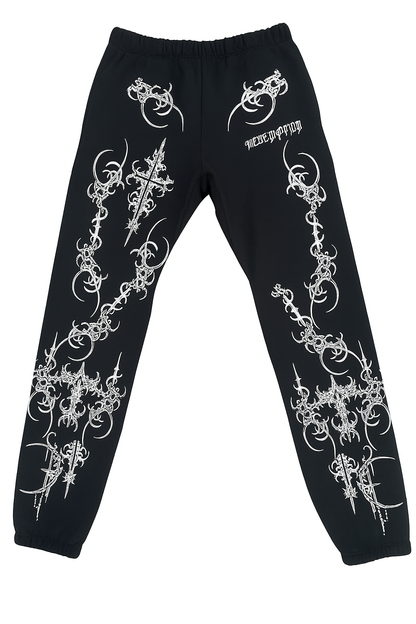 BLACK "REDEMPTION" SWEATPANTS
