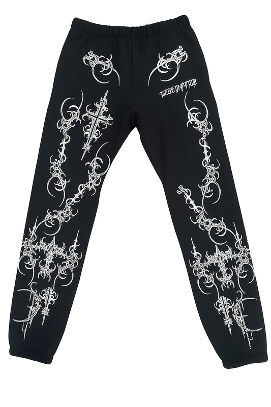 BLACK "REDEMPTION" SWEATPANTS