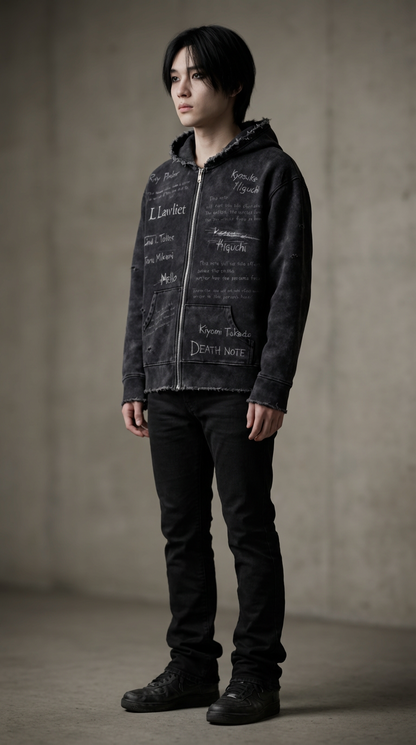 "KIRA" DEATH NOTE ZIP UP